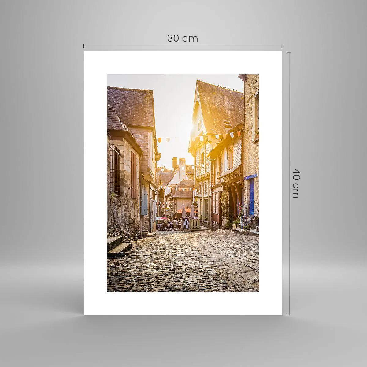 Poster - Der weiße Geist der Stadt - 30x40 cm