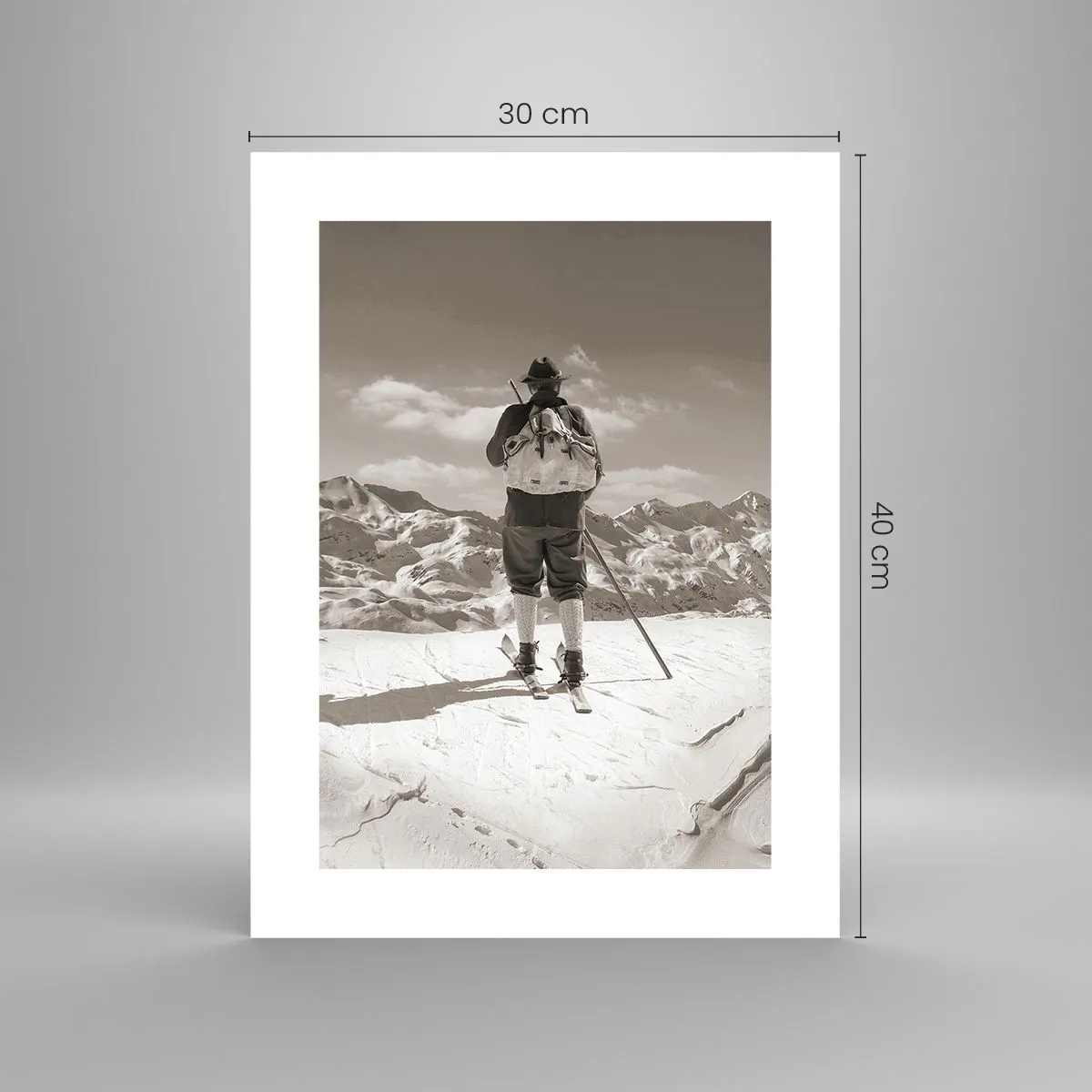 Affisch - Och fjällen är samma - 30x40 cm