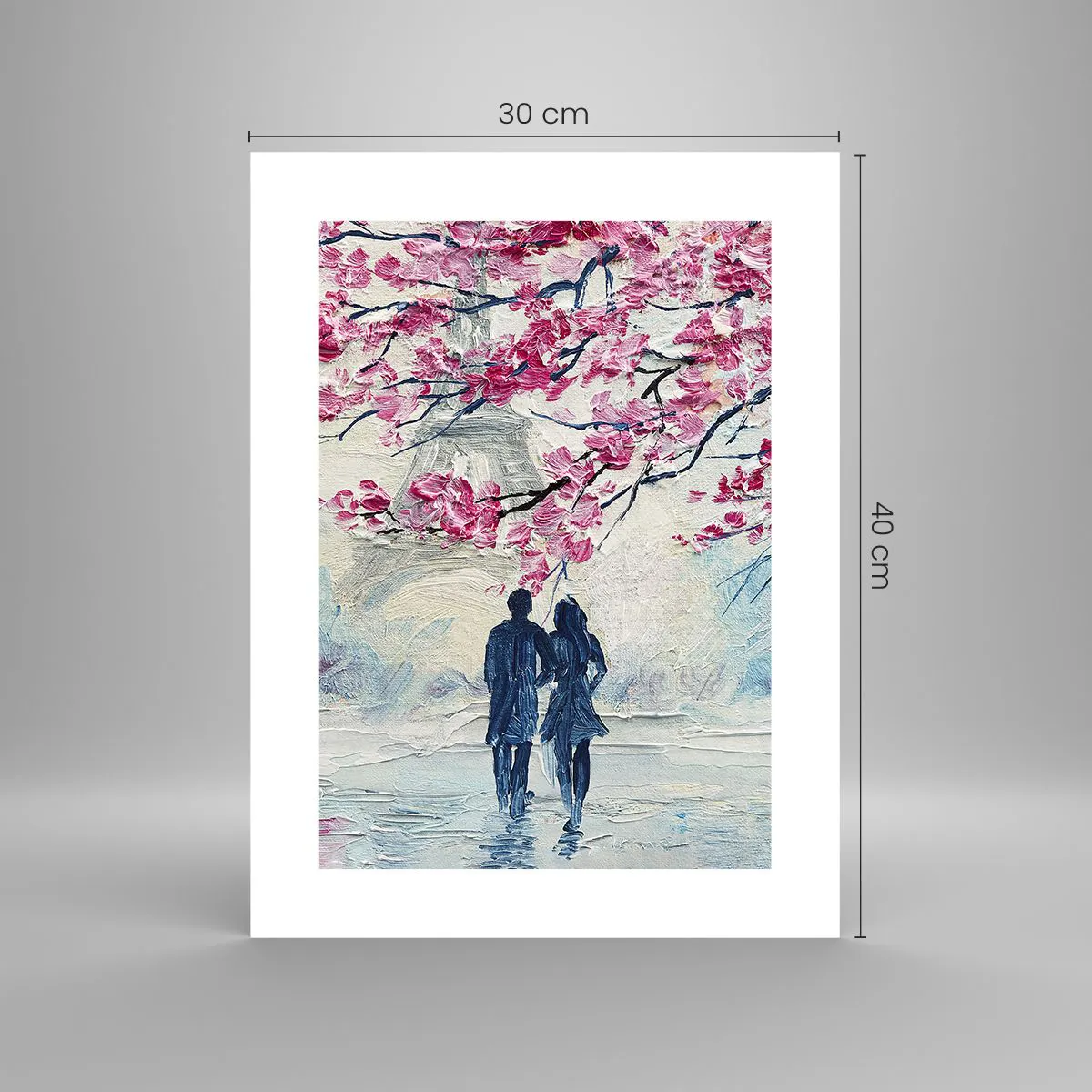 Plagát - Romantická prechádzka - 30x40 cm