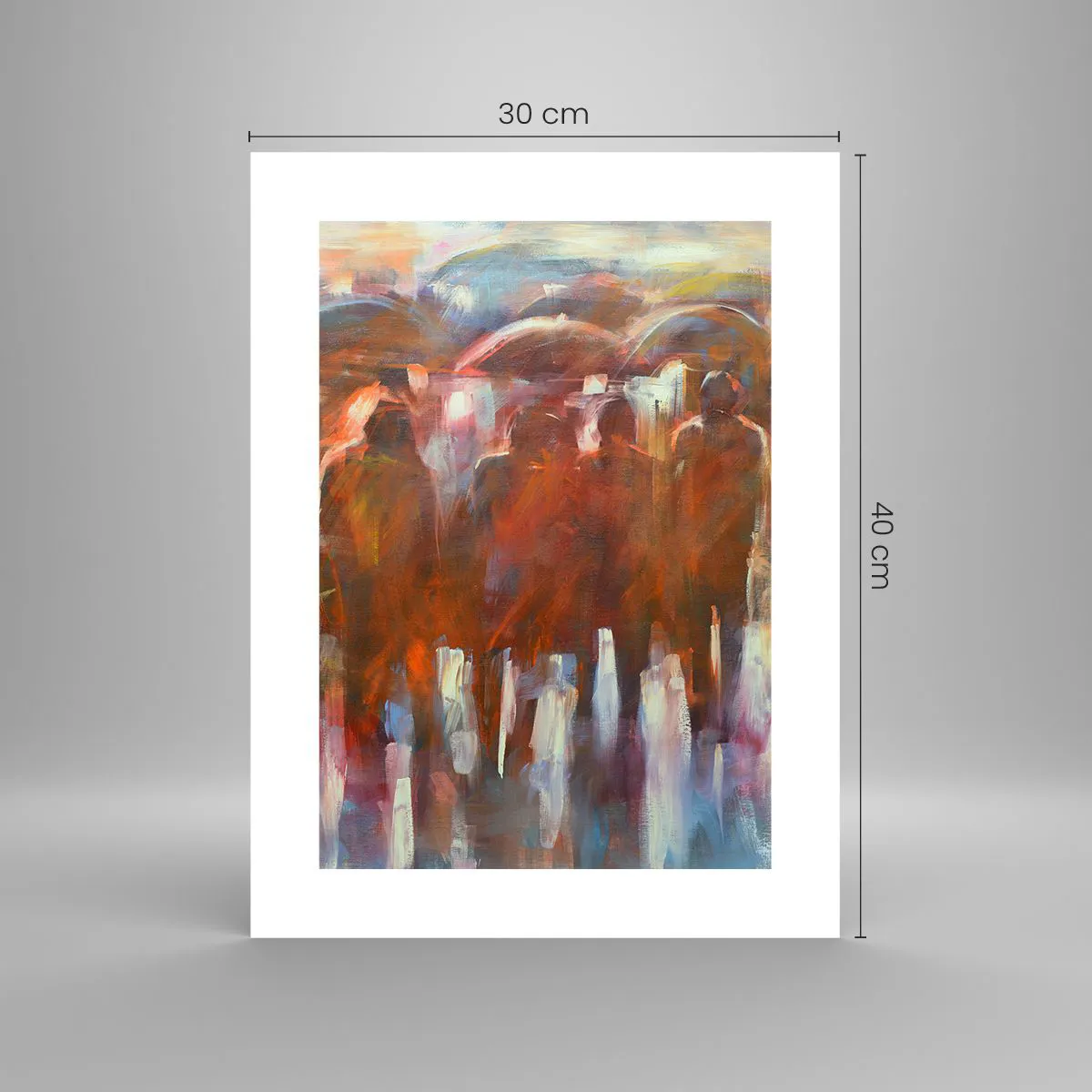 Plakat - Równi w deszczu i mgle - 30x40 cm