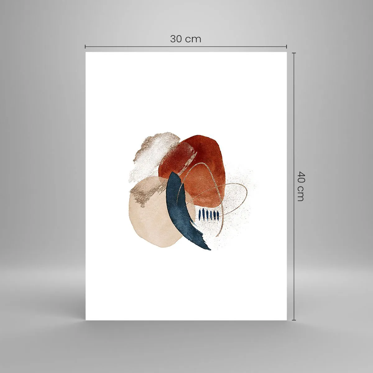 Poster - Ovale Komposition - 30x40 cm