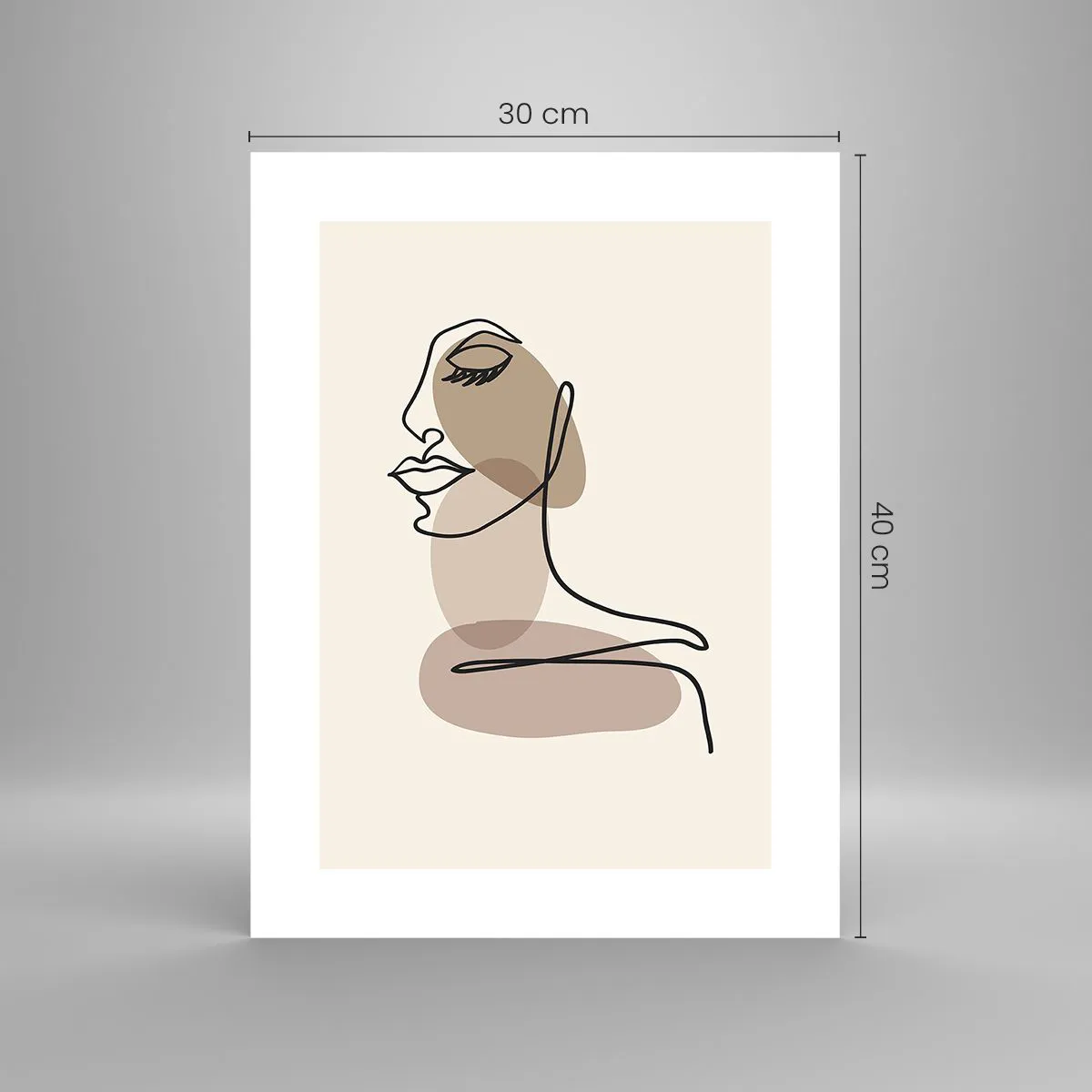 Poster - Listening to Herself - 30x40 cm