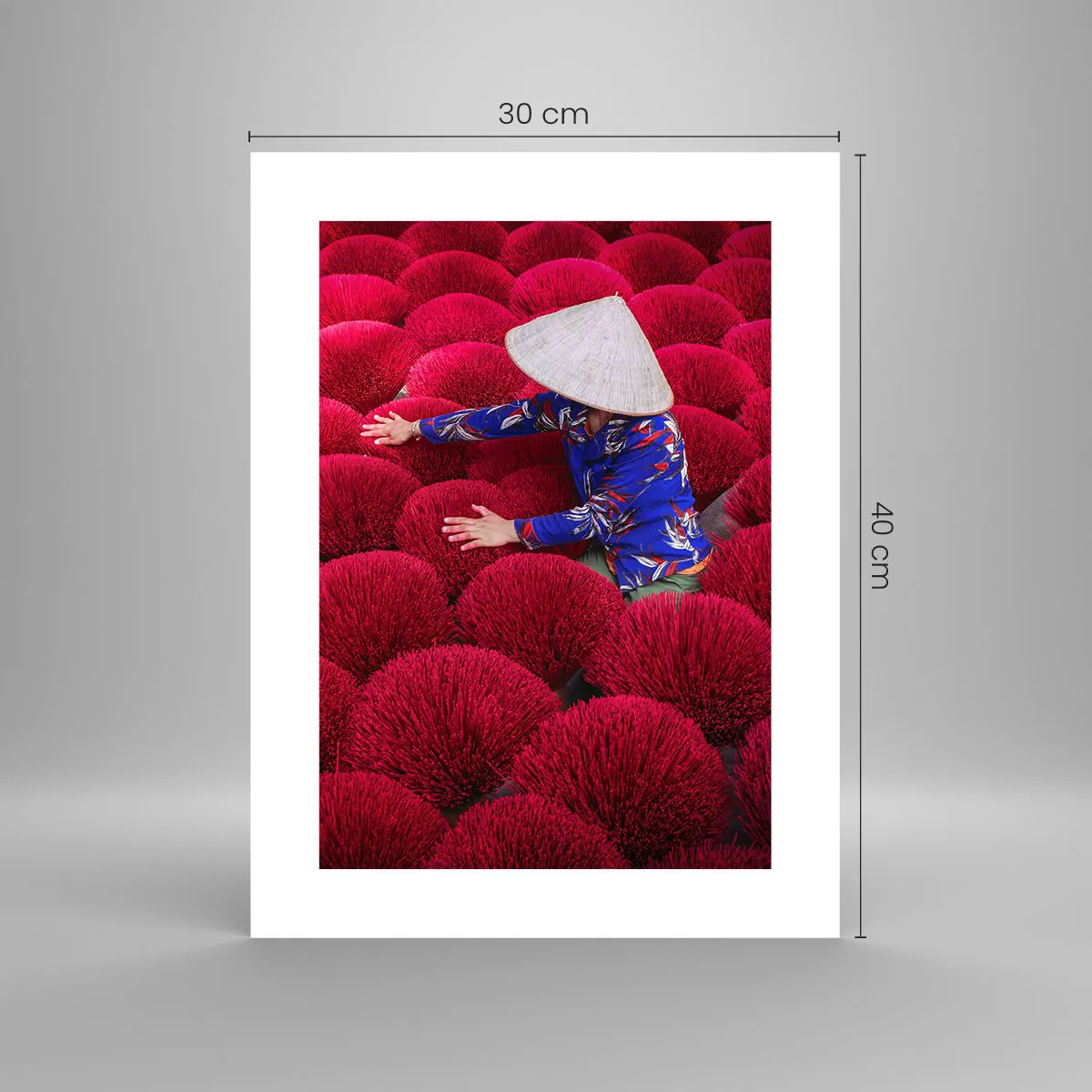 Plakat - I en rismark - 30x40 cm