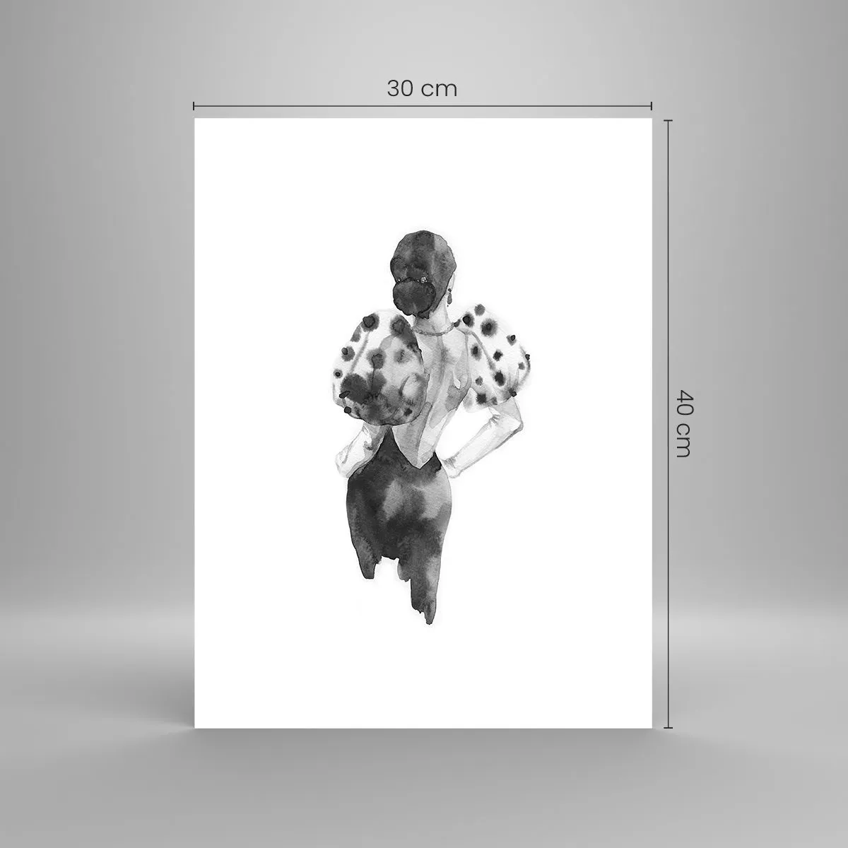 Poster - She Passed by - 30x40 cm