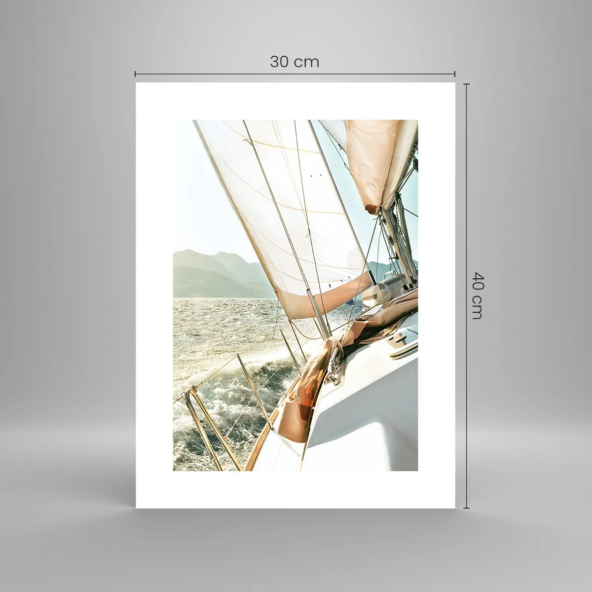 Poster - Unter vollen Segeln - 30x40 cm