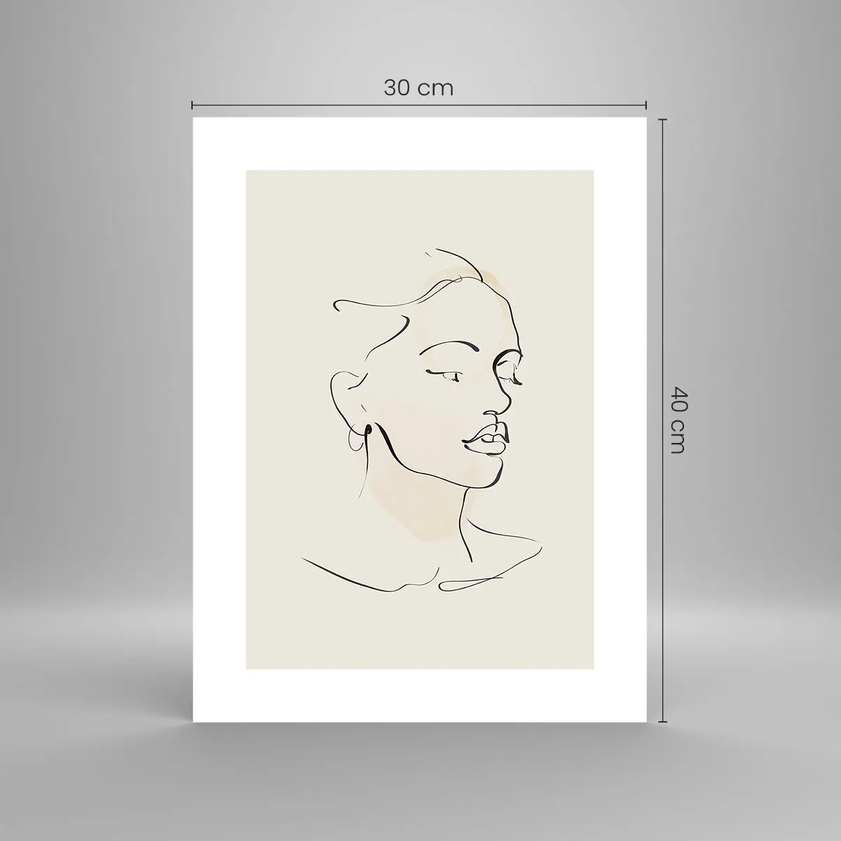 Poster - With a Decisive Line - 30x40 cm