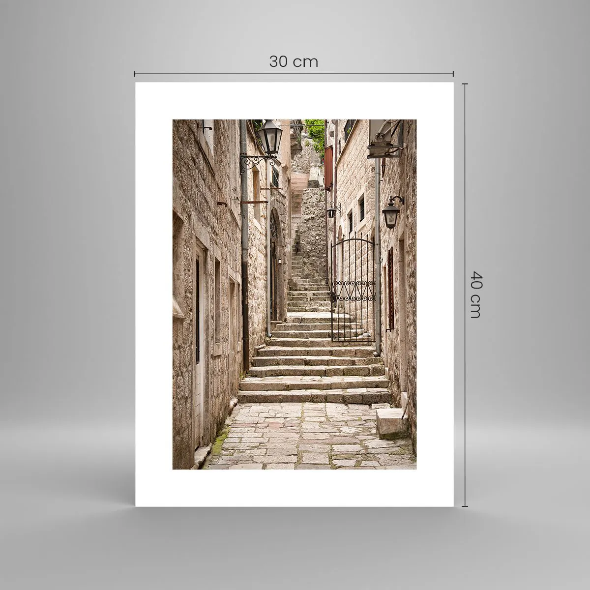 Affiche - Poster - Une vieille ruelle magique - 30x40 cm