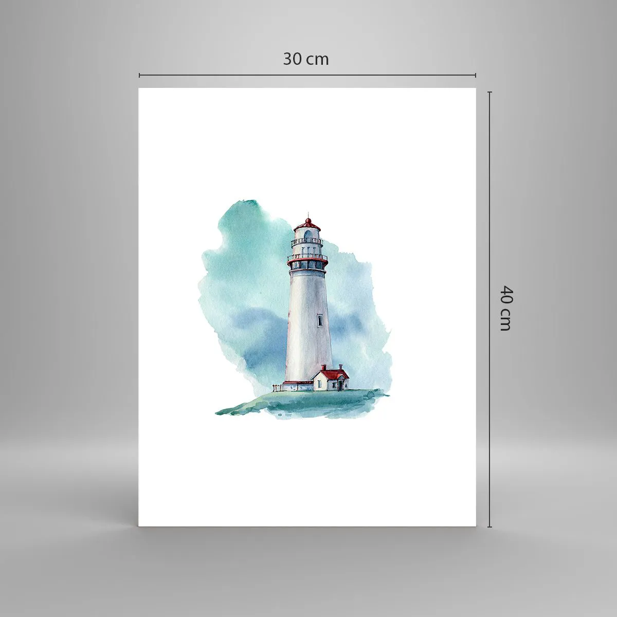 Plakat - Łagodna siostra błękitu - 30x40 cm