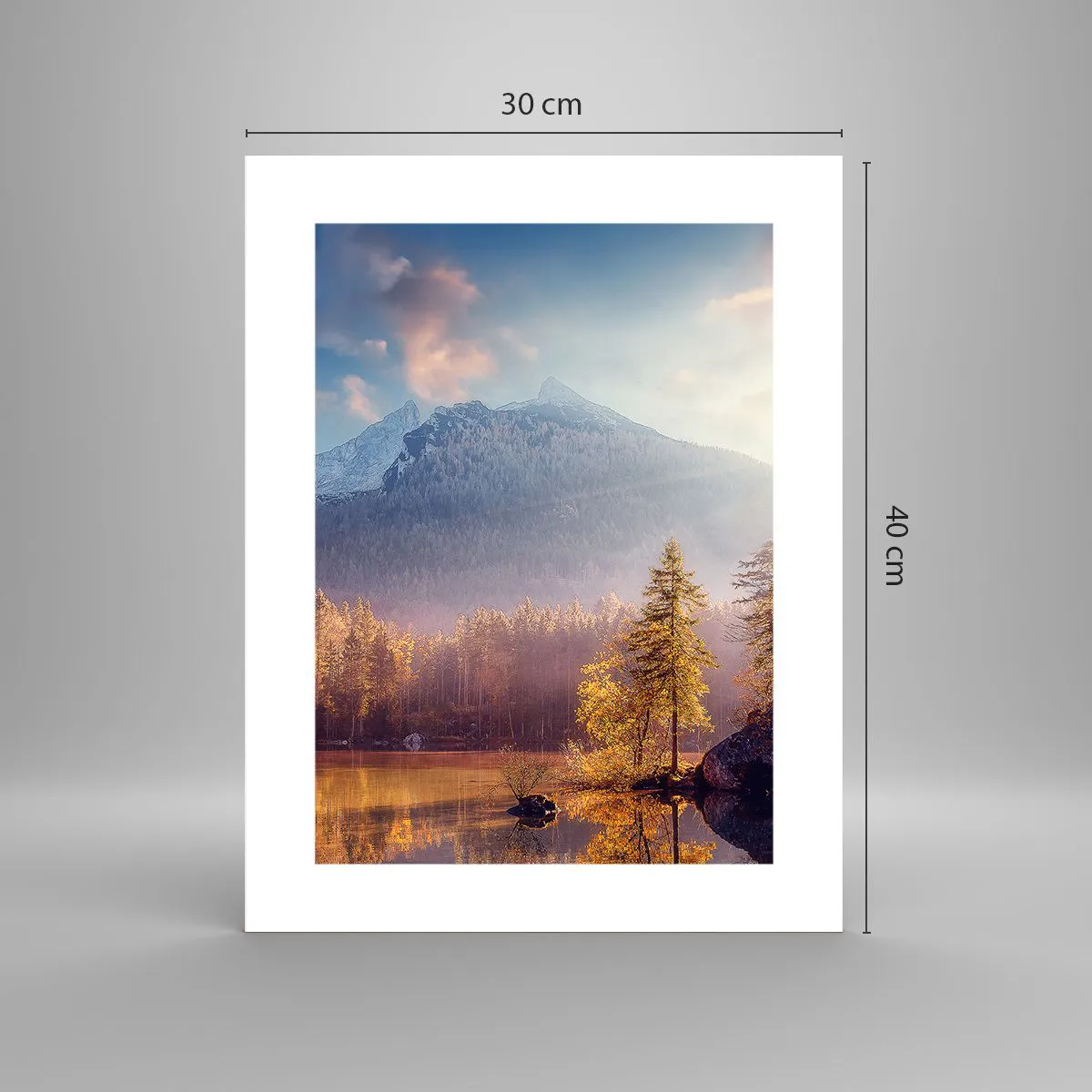 Poster - La munte și la deal - 30x40 cm