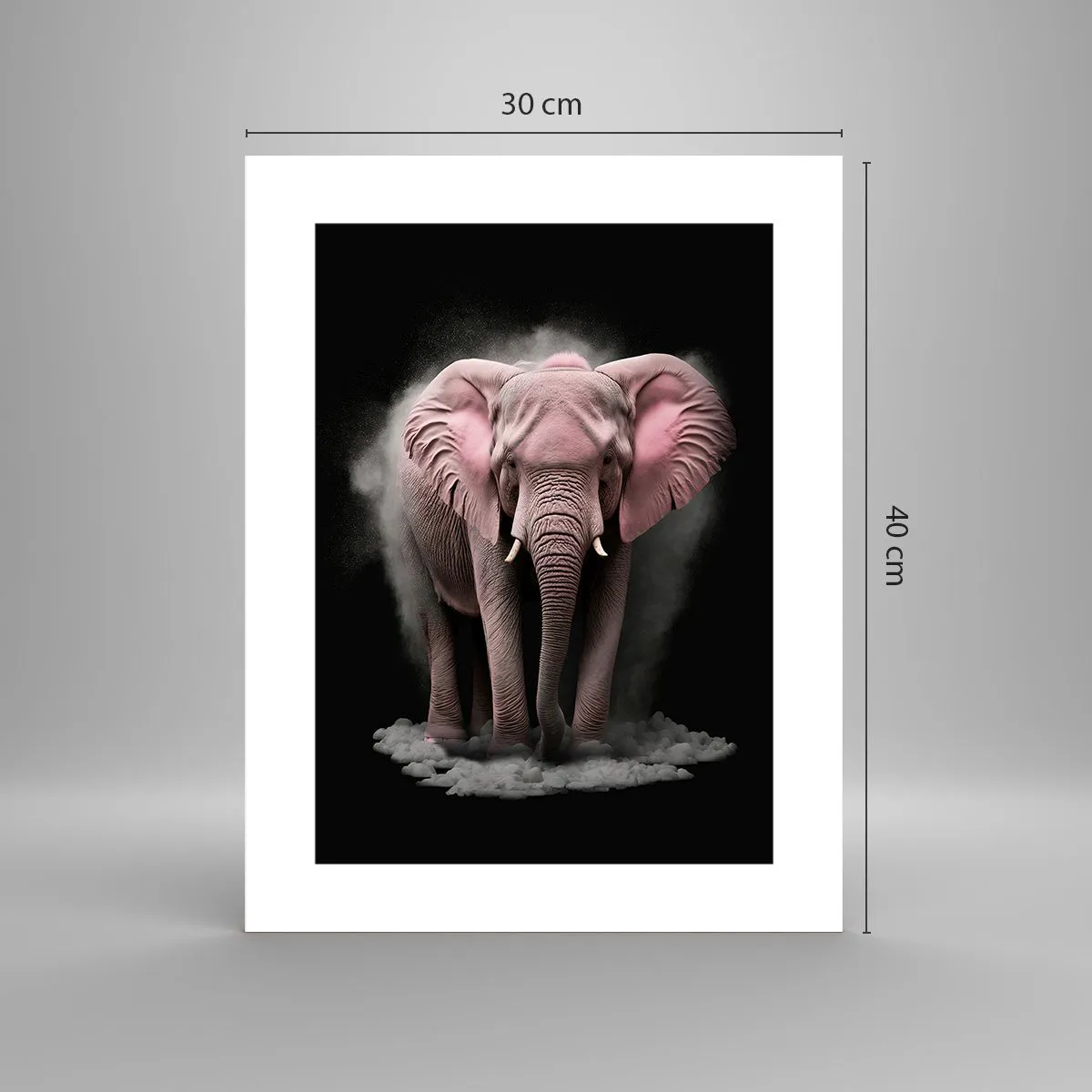 Poster - Non pensare all'elefante rosa! - 30x40 cm