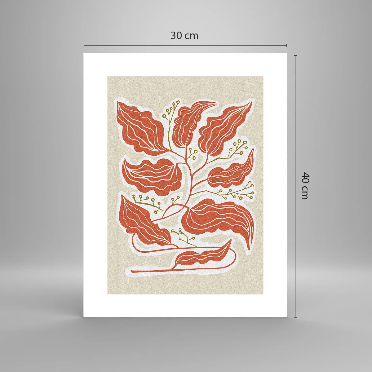 Plagát - Ľudovo a koralovo - 30x40 cm