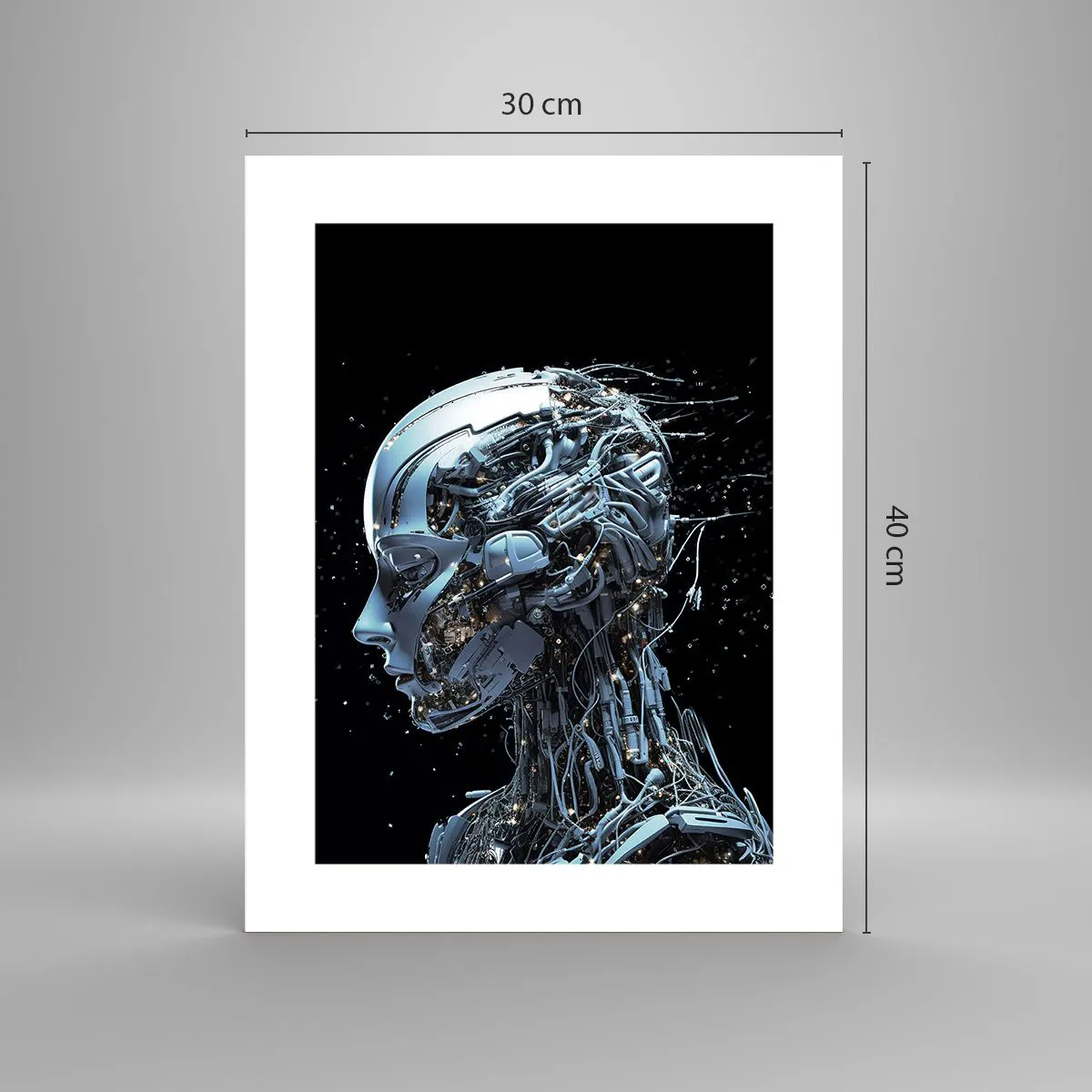 Plakat - Technologia jest kobietą - 30x40 cm