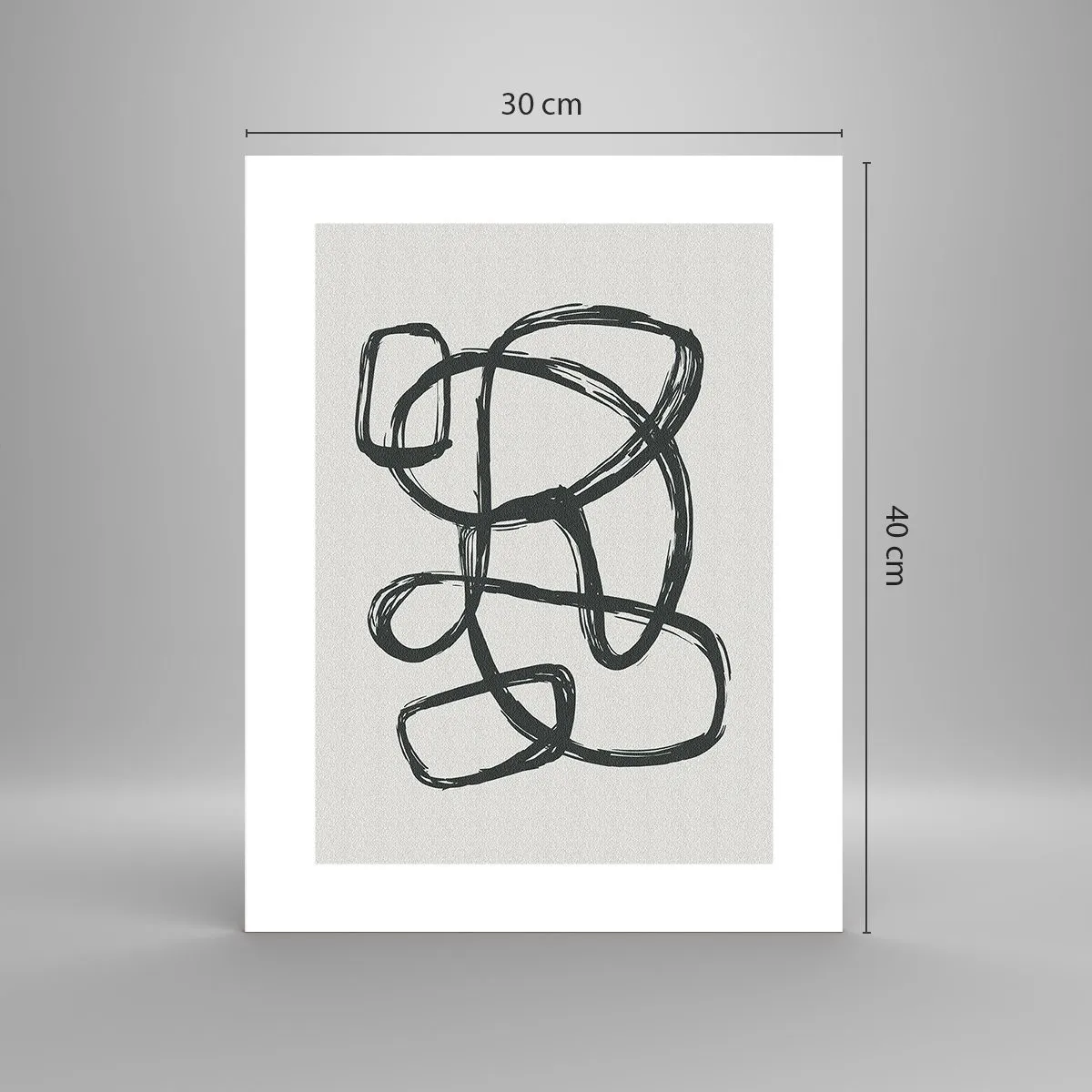 Affisch - Loopad abstraktion - 30x40 cm