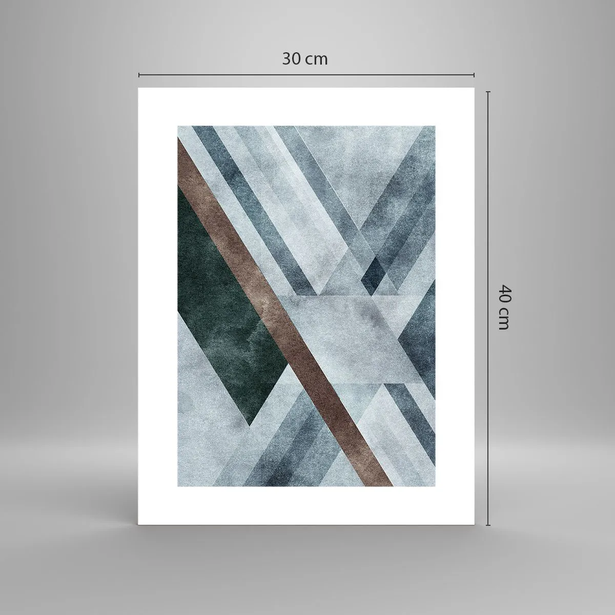Poster - Verfijnde elegantie van geometrie - 30x40 cm