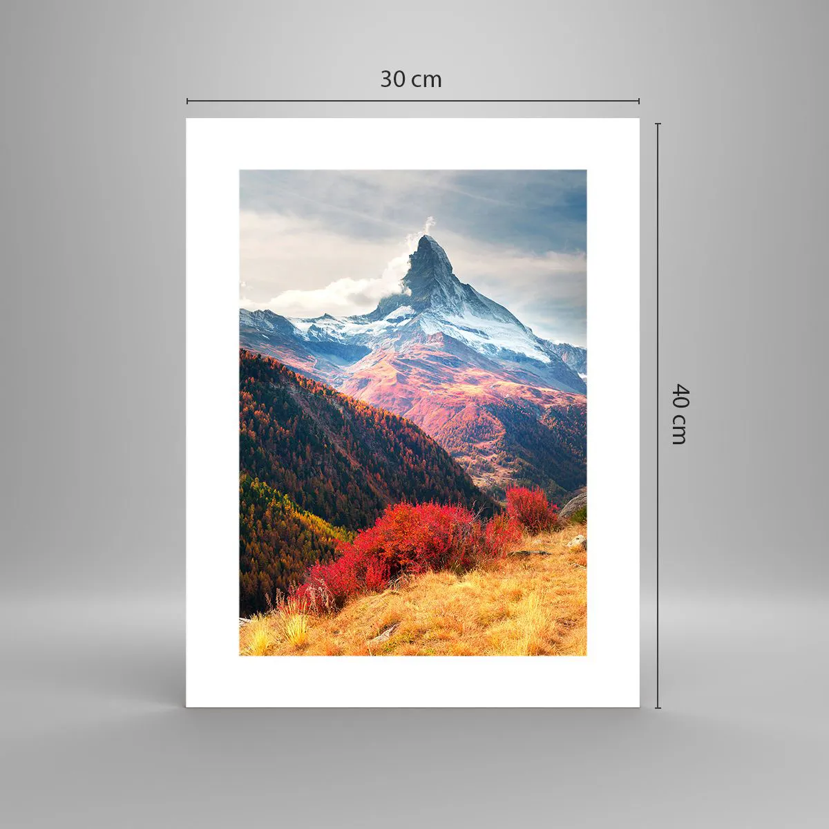 Affisch - Alpin höst - 30x40 cm
