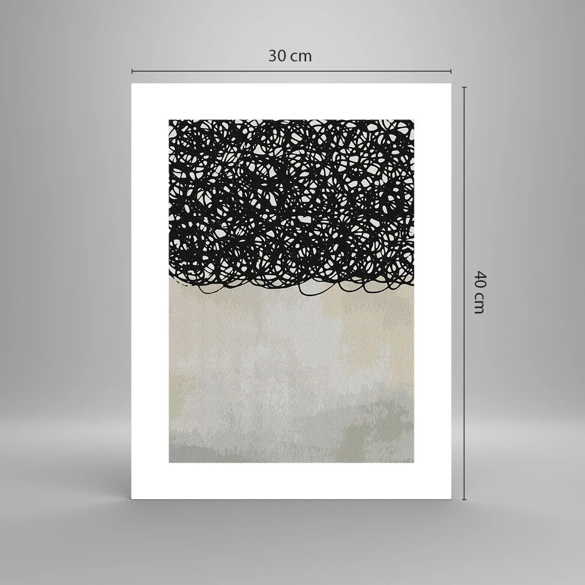 Plakat - Abstrakcja skłębiona - 30x40 cm