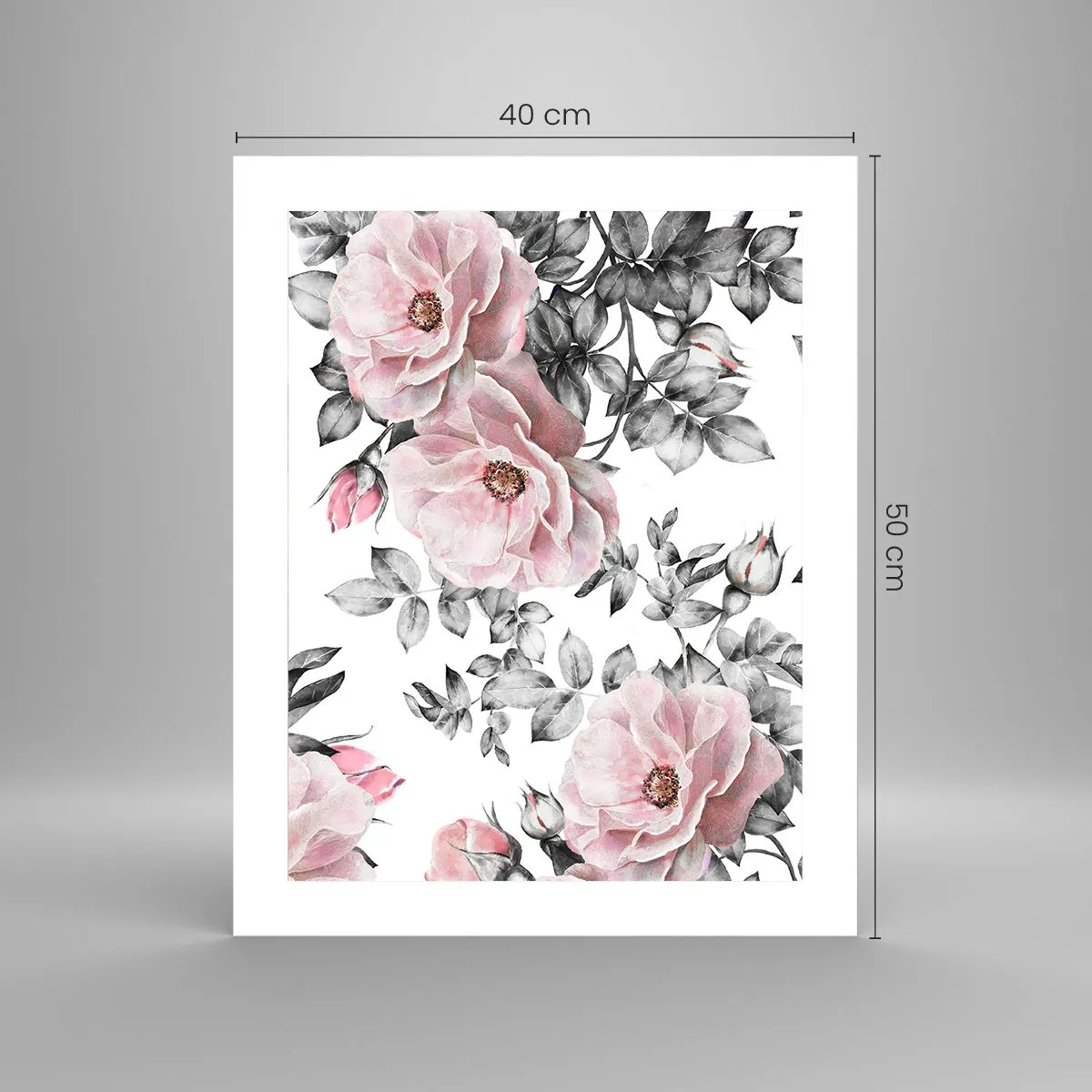 Poster - Getting Lost in Rose Flowers - 40x50 cm