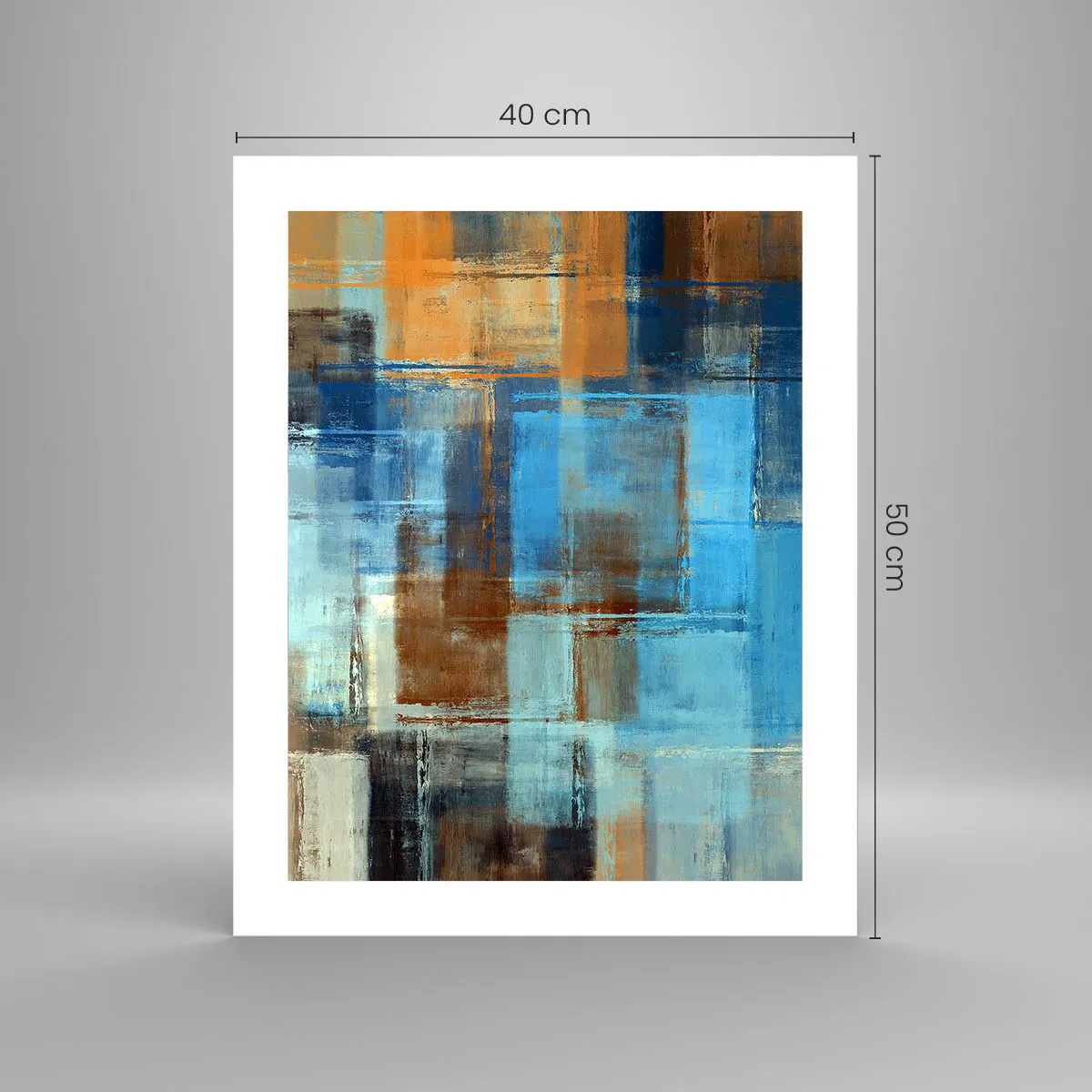 Plakát - Přes modrý závoj - 40x50 cm