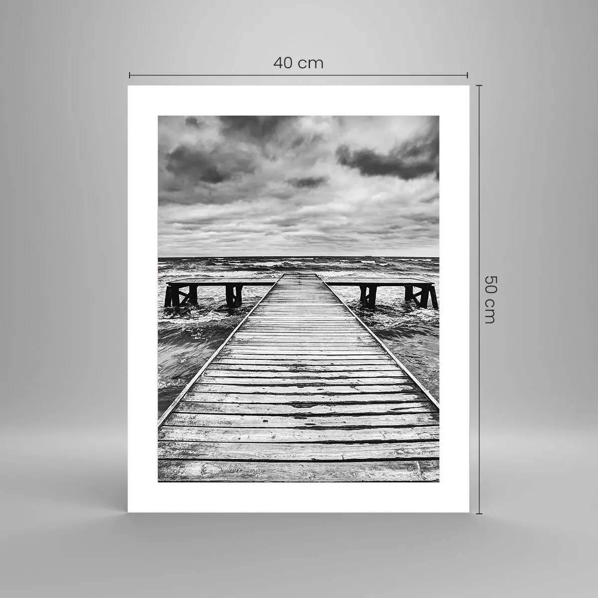 Poster - Aștept ca vântul să fugărească... - 40x50 cm