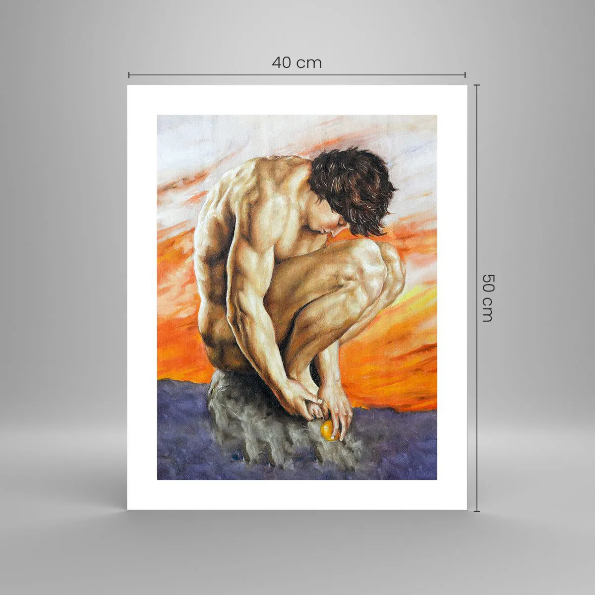 Poster - Ondergedompeld in zichzelf - 40x50 cm