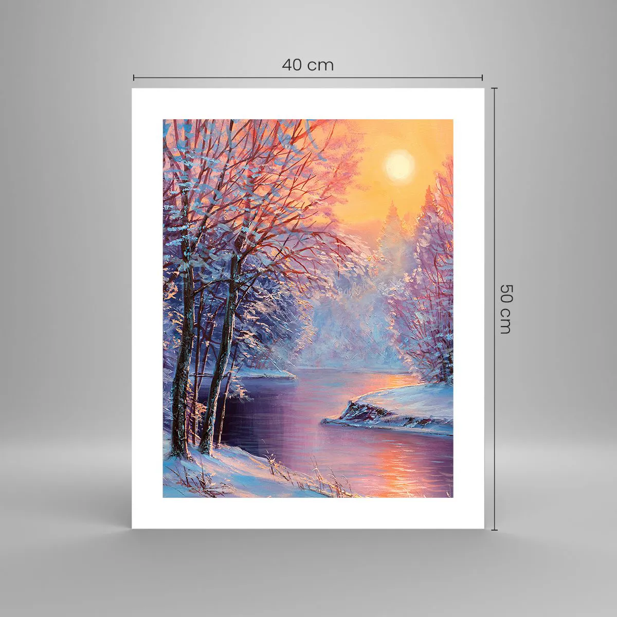 Plagát - Farby zimy - 40x50 cm