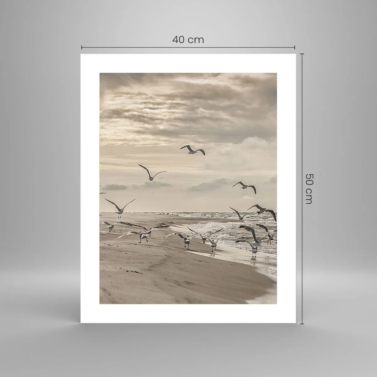 Plakat - Havet brummer, fuglene synger - 40x50 cm