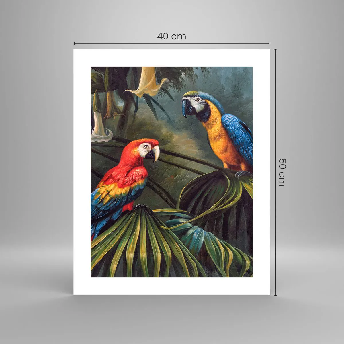 Poster - Romanticism in Tropics - 40x50 cm