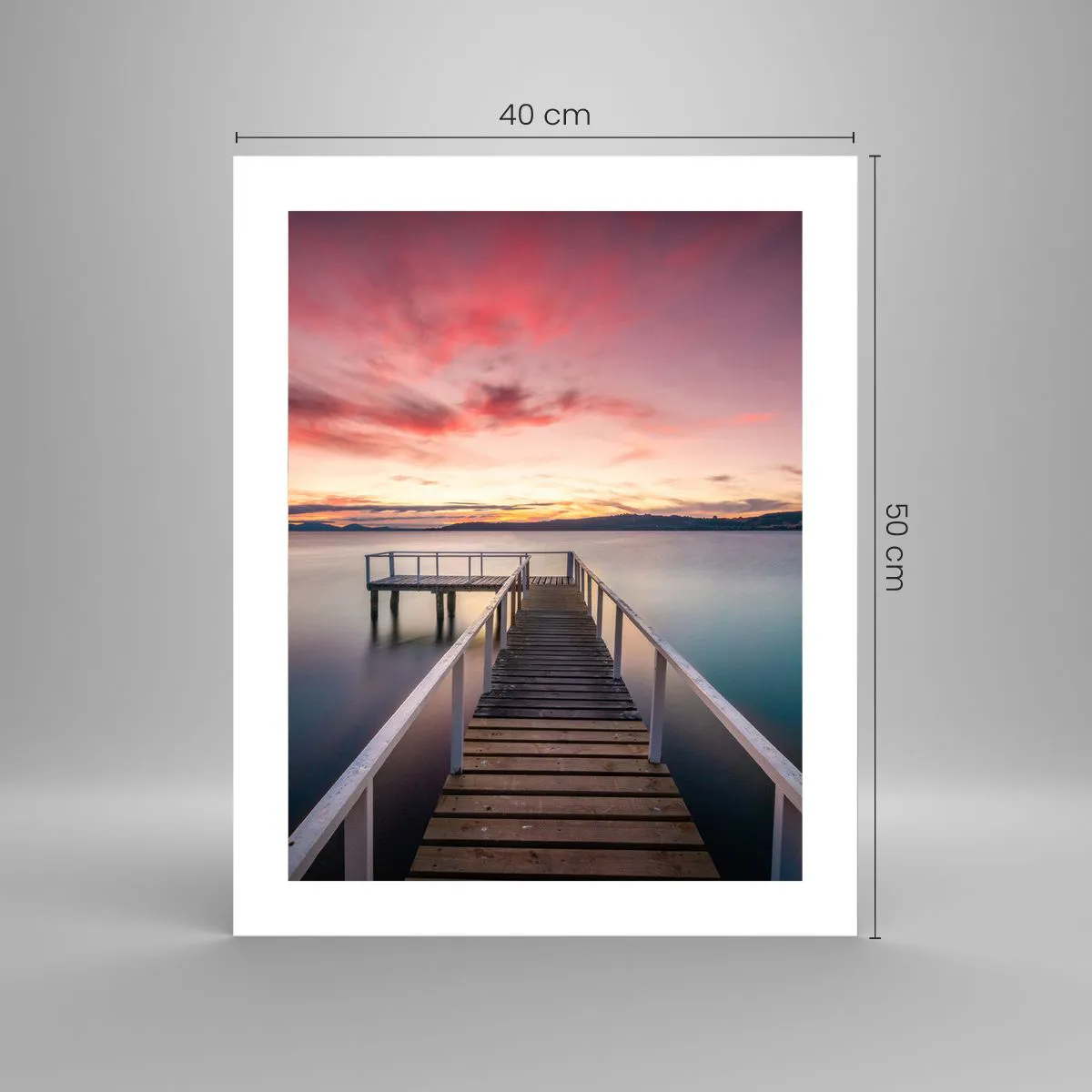 Plakát - Jemný plamen večera - 40x50 cm