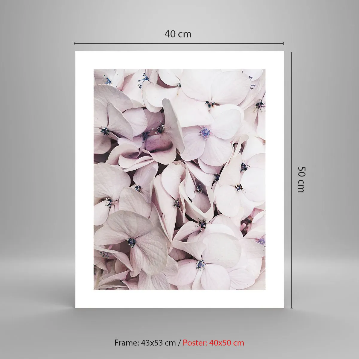 Poster - In einer Blumenflut - 40x50 cm