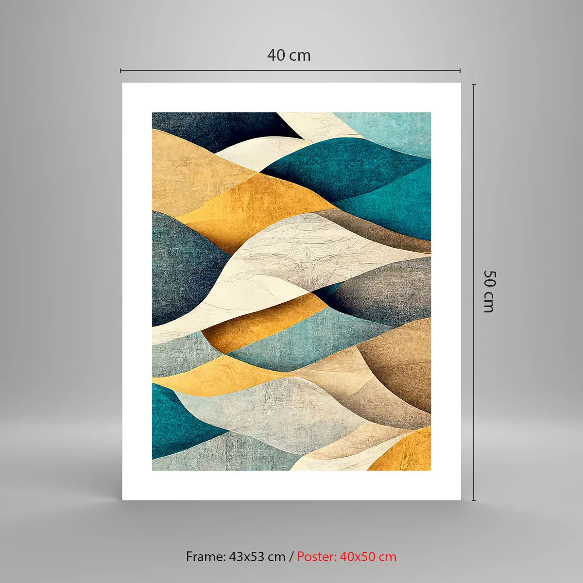 Plakat - Rytme og bølger - 40x50 cm