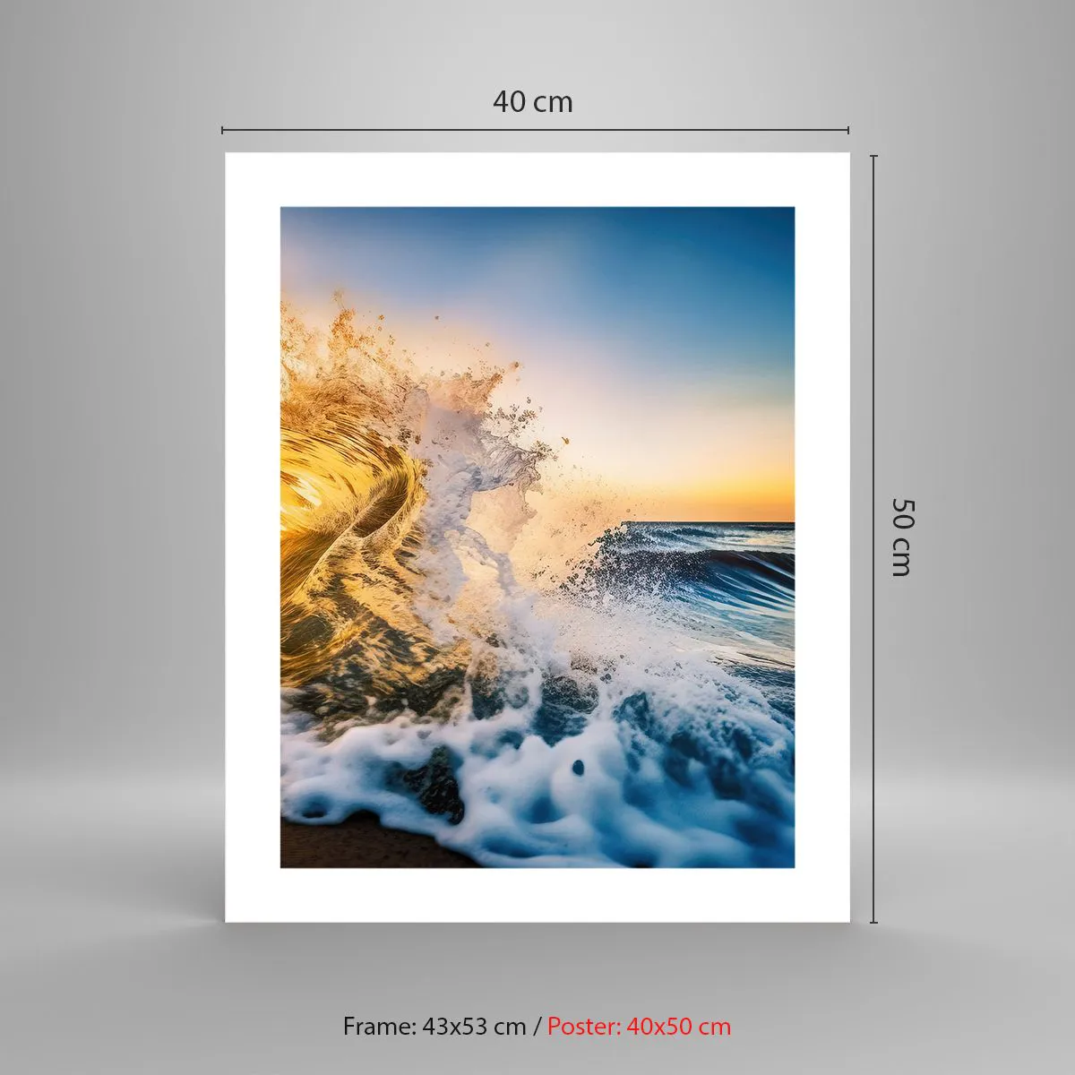 Póster - Jugando en la arena - 40x50 cm