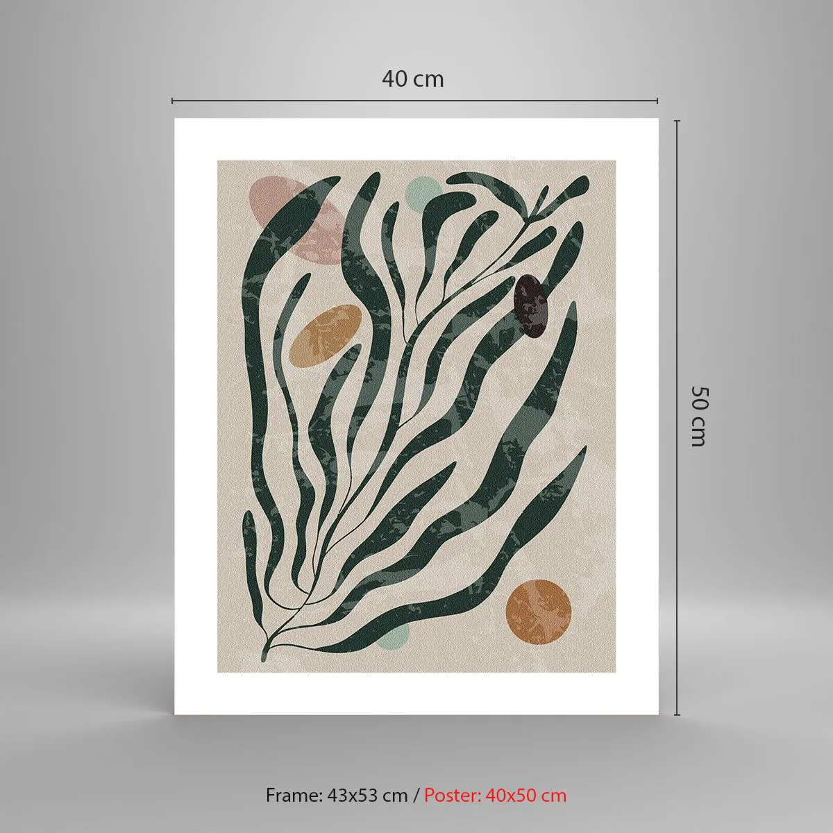 Poster - Tussen het groen - 40x50 cm