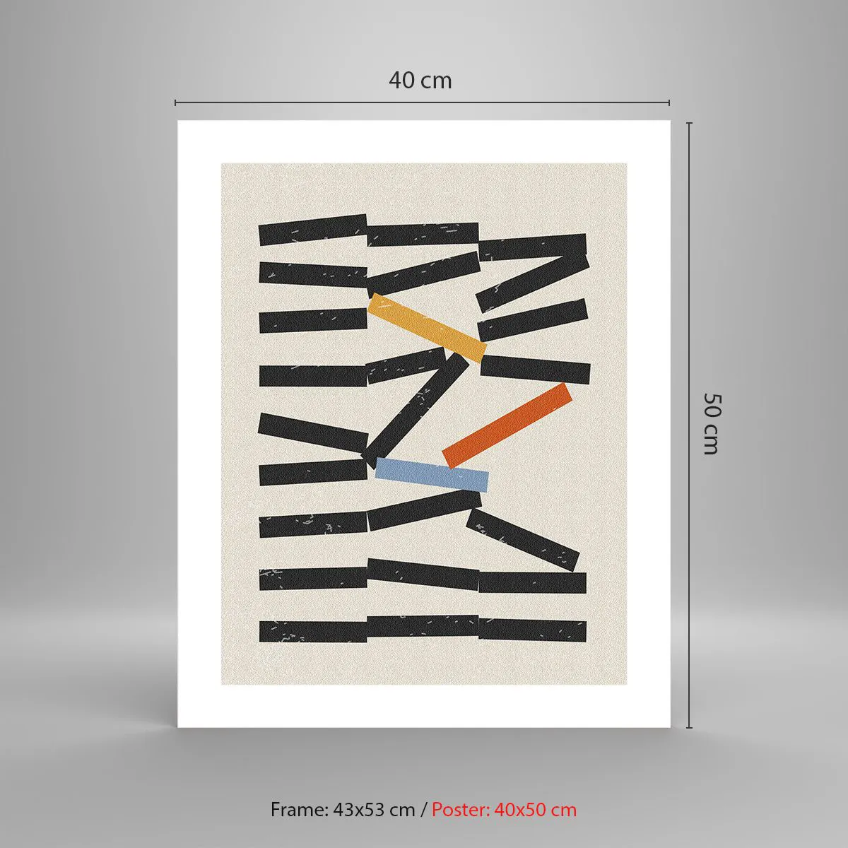 Affiche - Poster - Dominos – composition - 40x50 cm