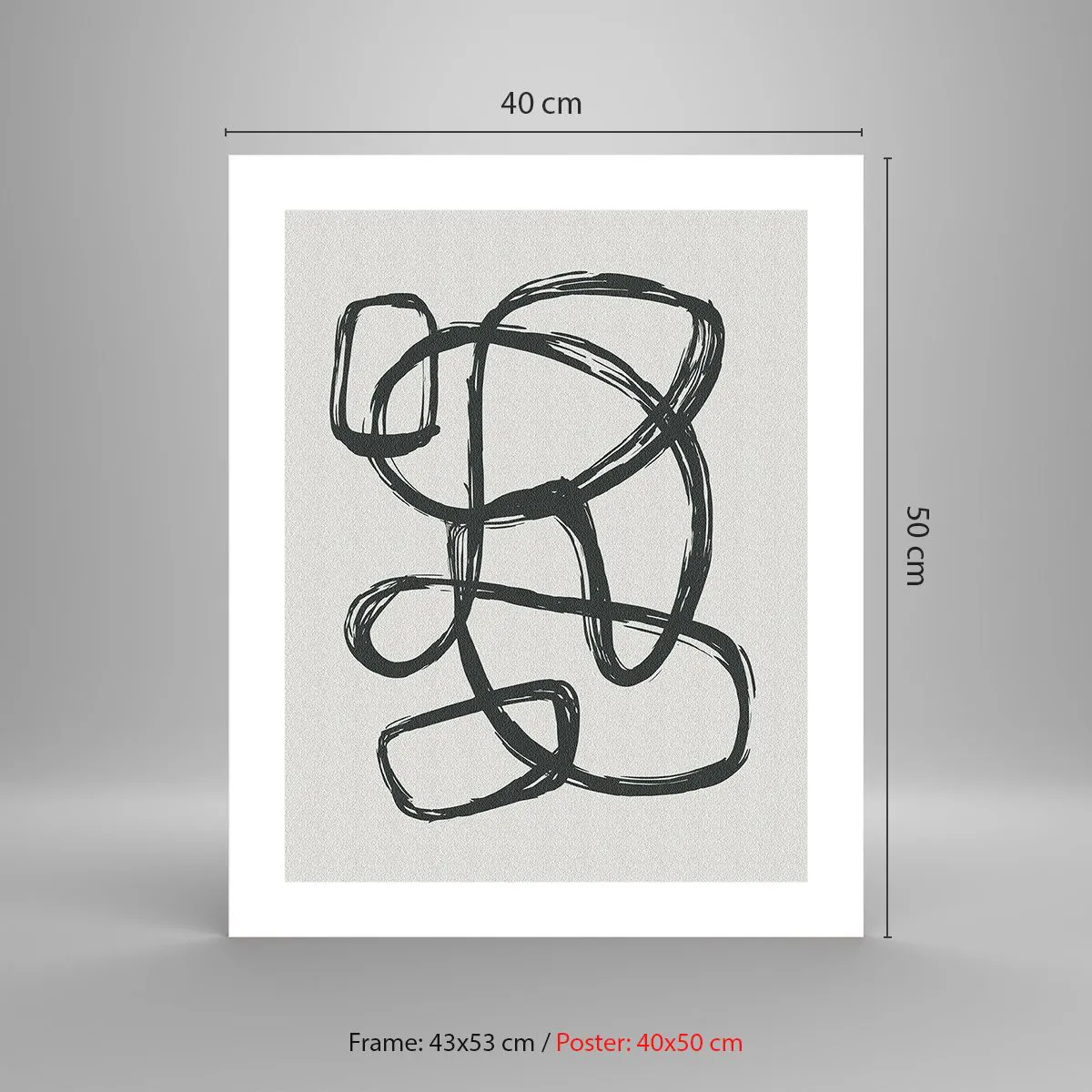 Affisch - Loopad abstraktion - 40x50 cm