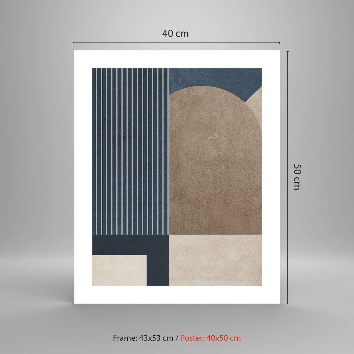 Poszter - Az egyszerűség és a kerekség kompozíciója - 40x50 cm