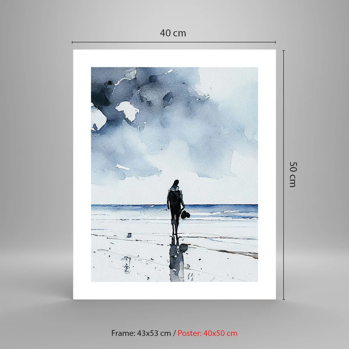 Plakat - Rozmowa z morzem - 40x50 cm