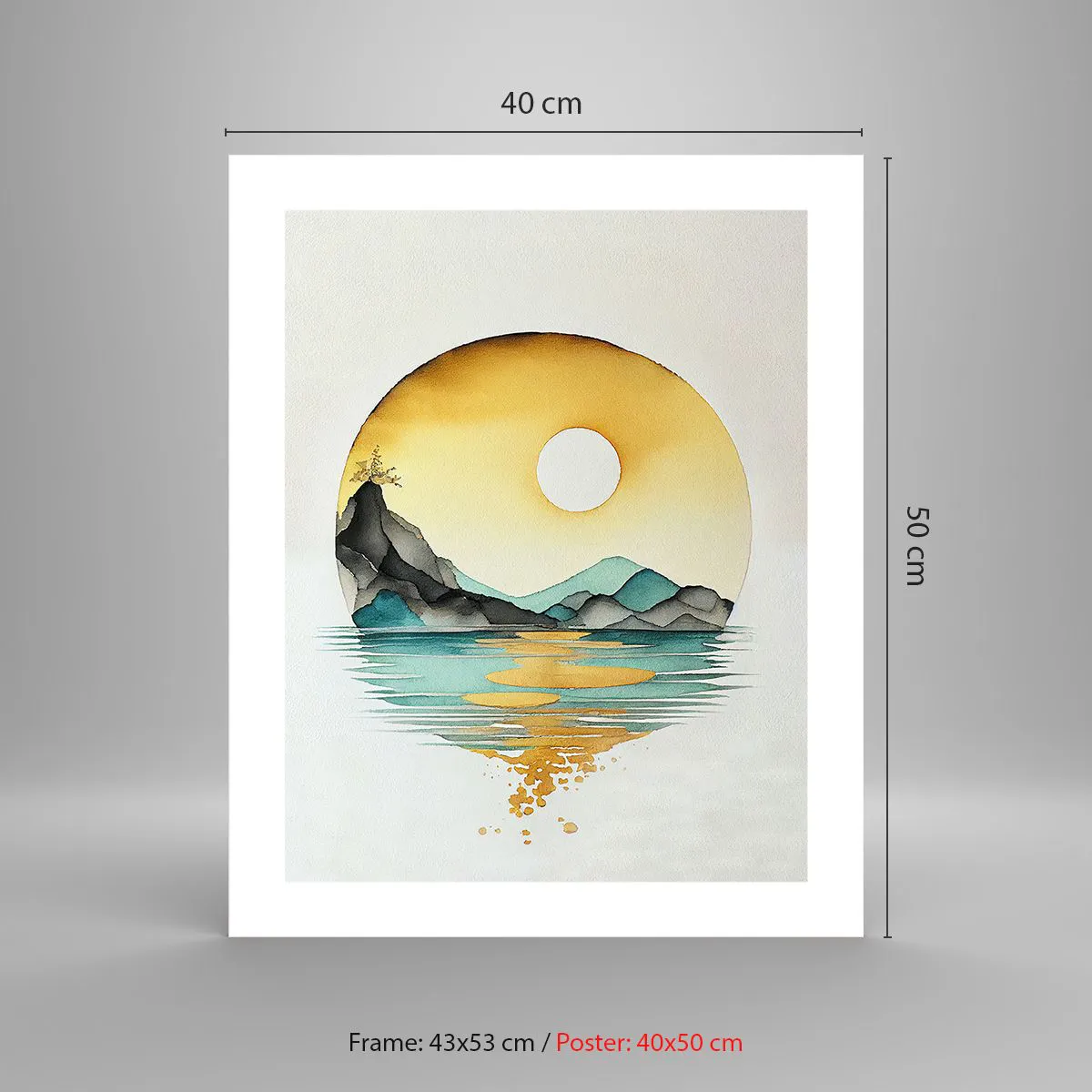 Póster - En un círculo de belleza - 40x50 cm