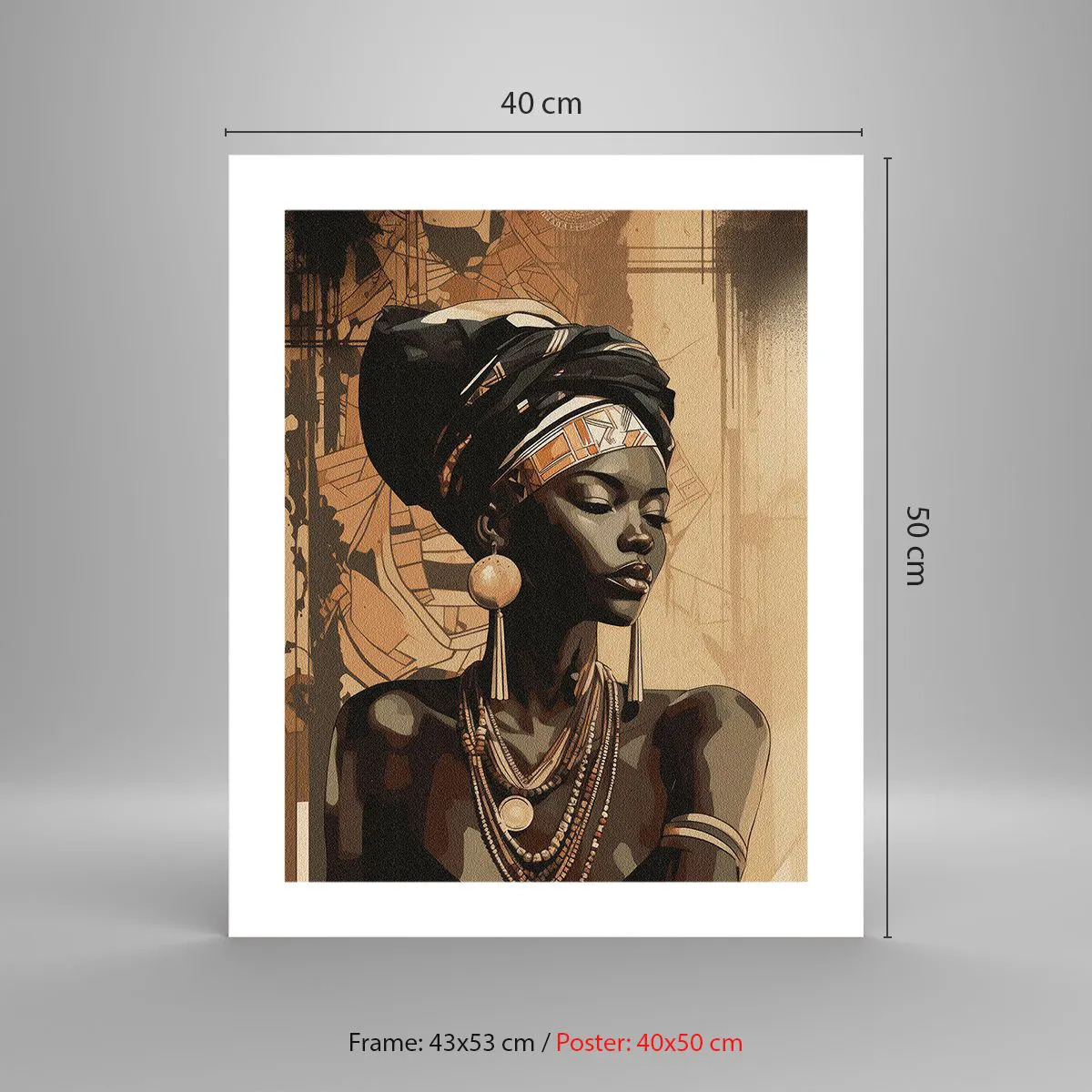 Affiche - Poster - Majesté africaine - 40x50 cm