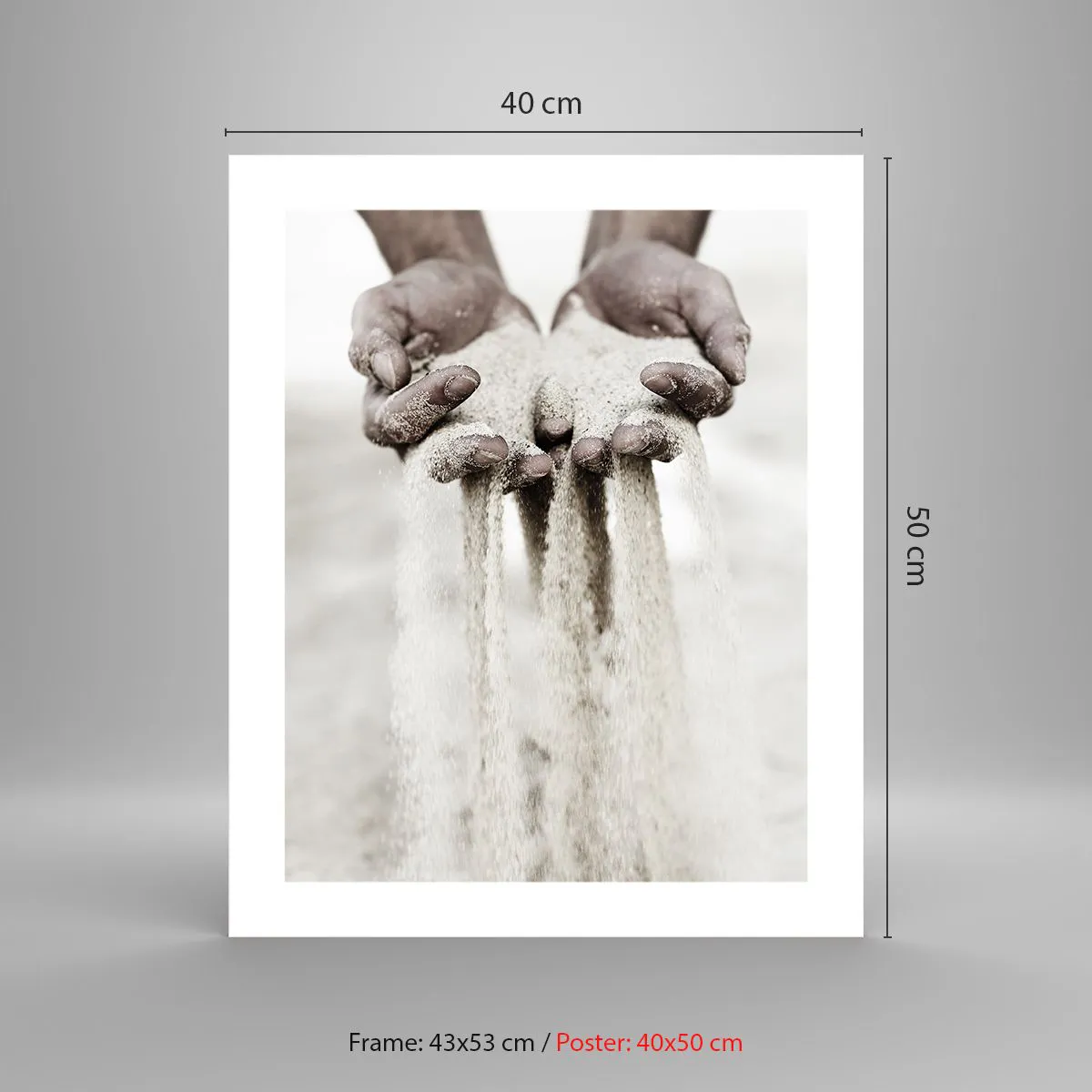 Affisch - Med dessa händer... - 40x50 cm