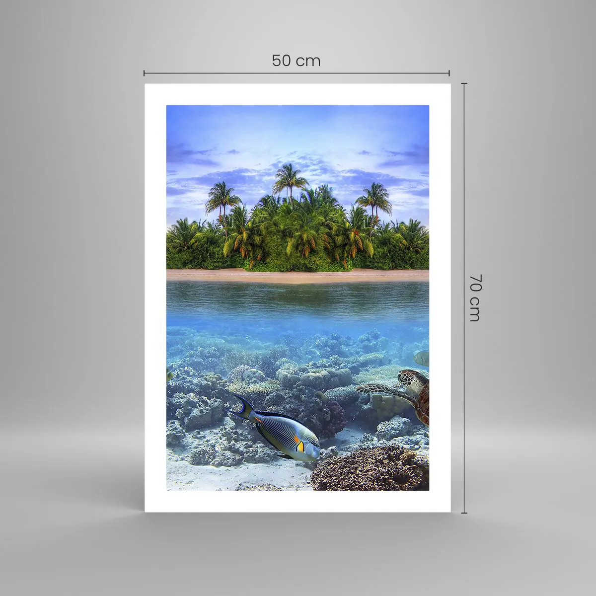 Poster - Heavenly Island Invites You - 50x70 cm