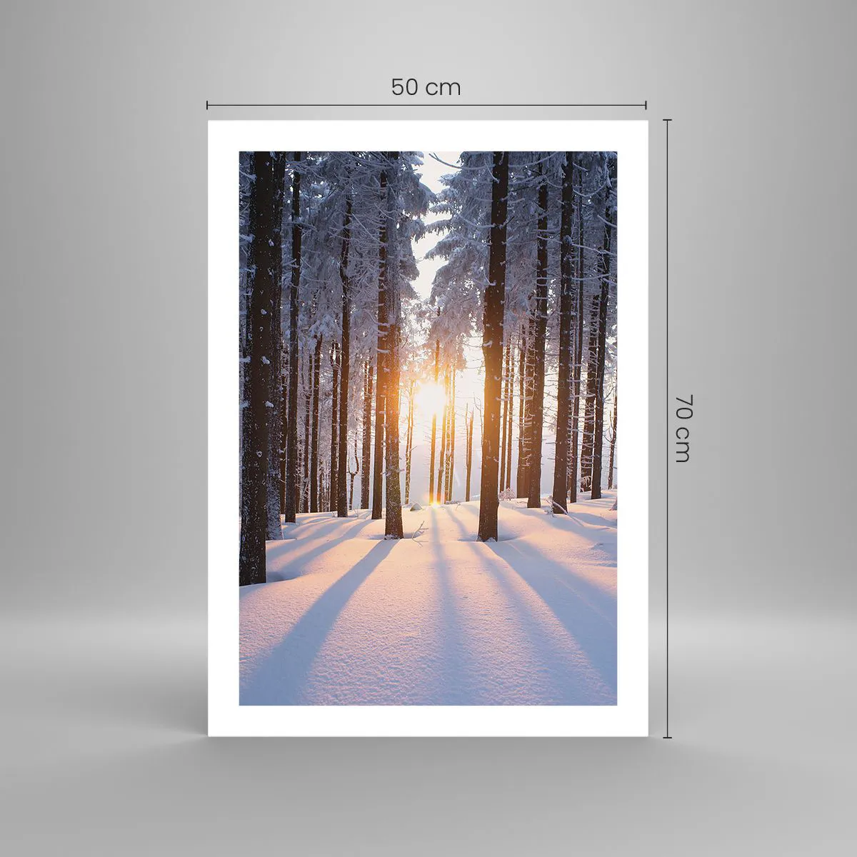 Plakat - Klart i sort og hvidt - 50x70 cm