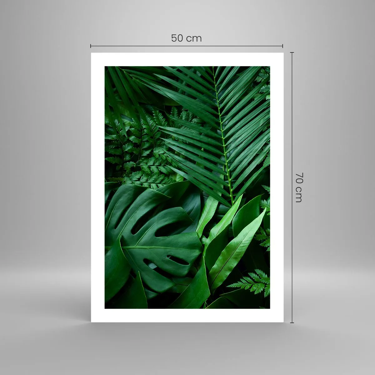 Plakat - Kranset i grønt - 50x70 cm