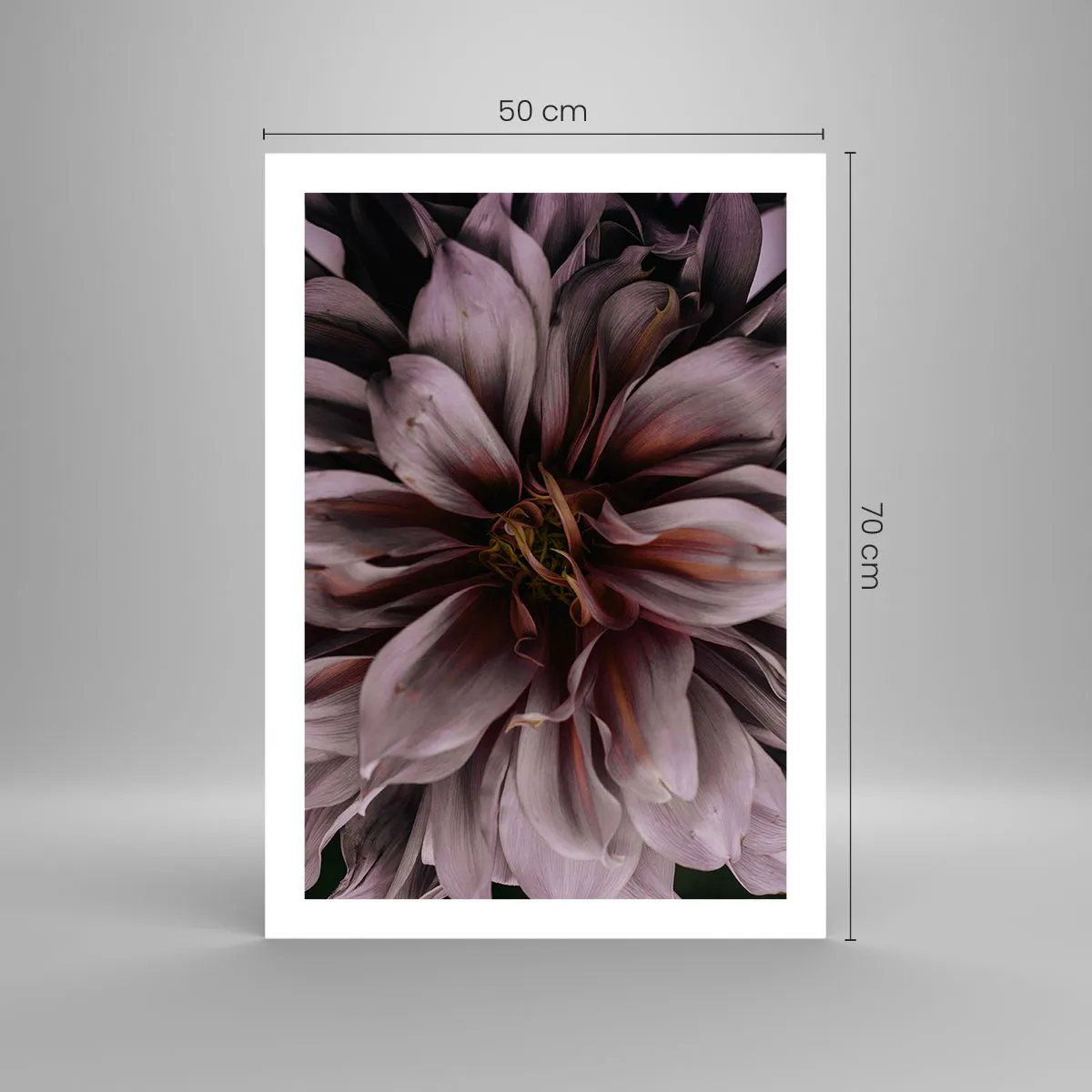 Plakat - Blomstret hjerte - 50x70 cm