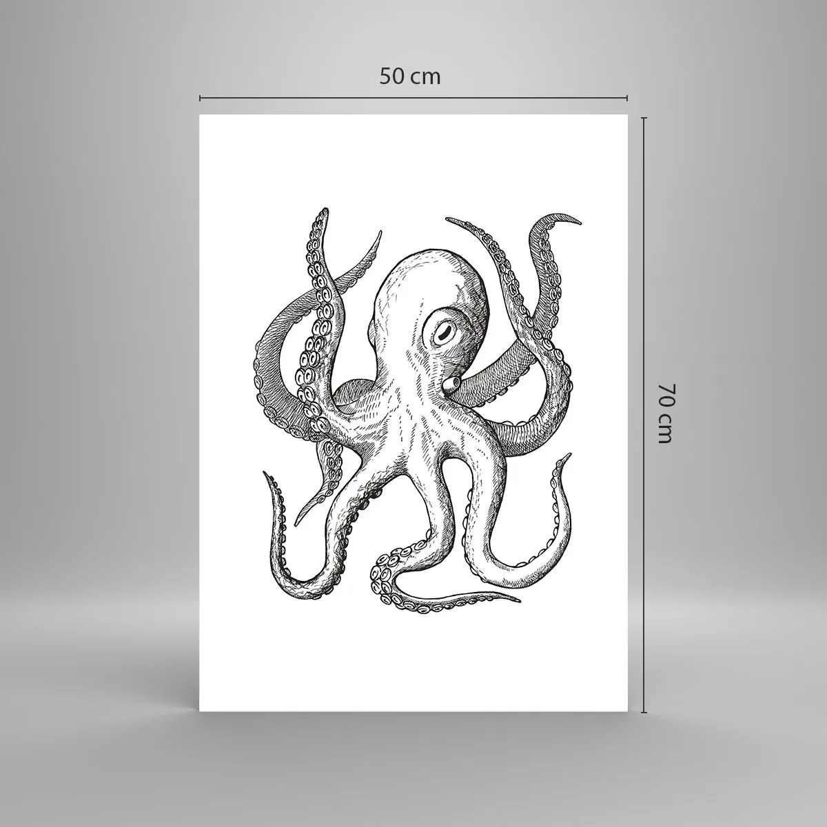 Plakat - Dans med bølger - 50x70 cm