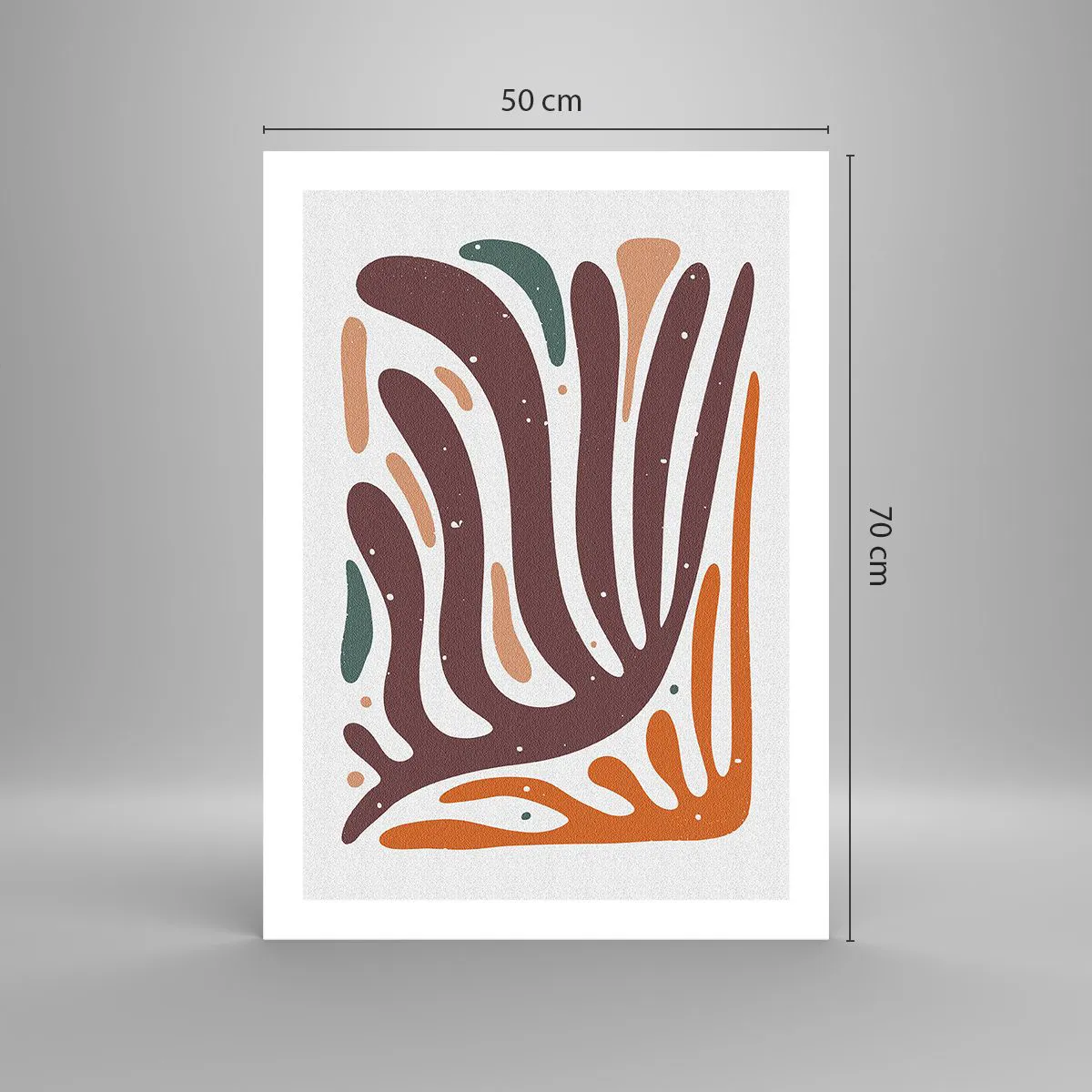 Poster - Compoziție organică radială - 50x70 cm