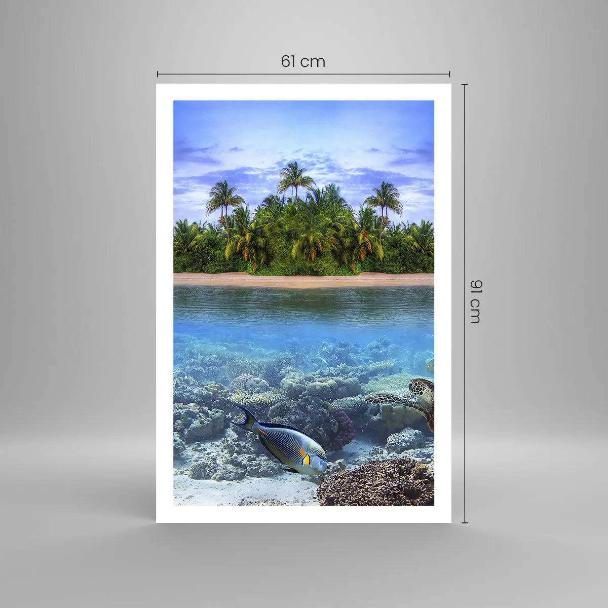 Plakat - Den himmelske ø inviterer dig - 61x91 cm