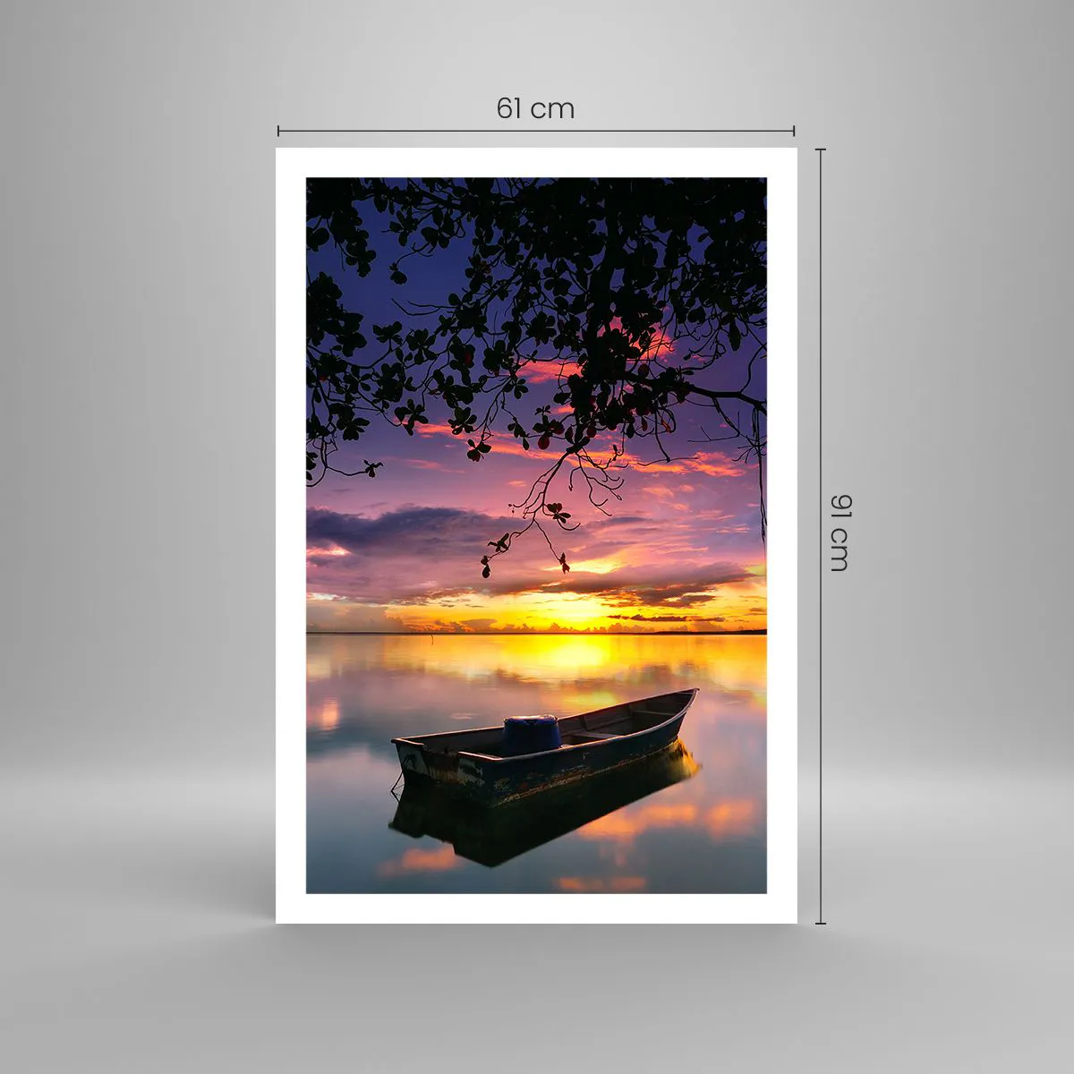 Plakat - "Det ser ud til, at du hænger midt på himlen..." - 61x91 cm