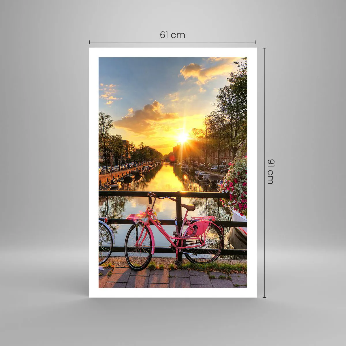 Poster - Spring Morning in Amsterdam - 61x91 cm