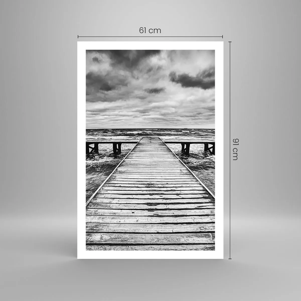 Plakat - Czekam na wiatr, co rozgoni… - 61x91 cm