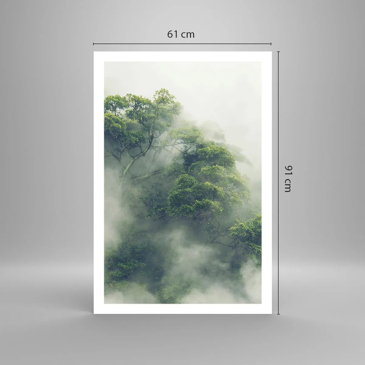 Affiche - Poster - Enveloppé de brouillard - 61x91 cm